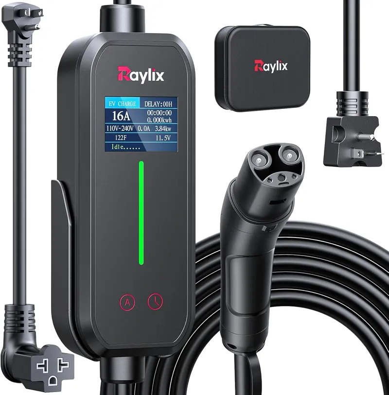 Raylix 12A-16A Level 1&2 Charger for Tesla Adjustable Current